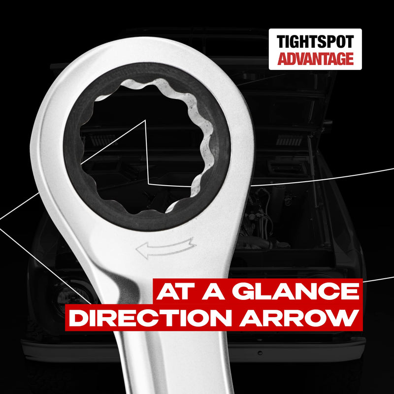 [Australia - AusPower] - Jaeger 10 mm TIGHTSPOT Ratchet Wrench with Precision Movement and Hardened, Polished Steel for Projects with Metric Tight Spaces Individual Ratcheting Wrench 