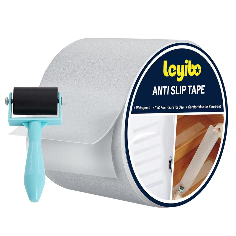 Anti Slip Tape Clear Waterproof Outdoor/Indoor, 3" x 35Ft Non Slip Traction Grip Tape for Bathtubs, Boats, Stairs, Pools, Transparent, Soft, Comfortable for Bare Feet (3" X 35') 3" x 35'