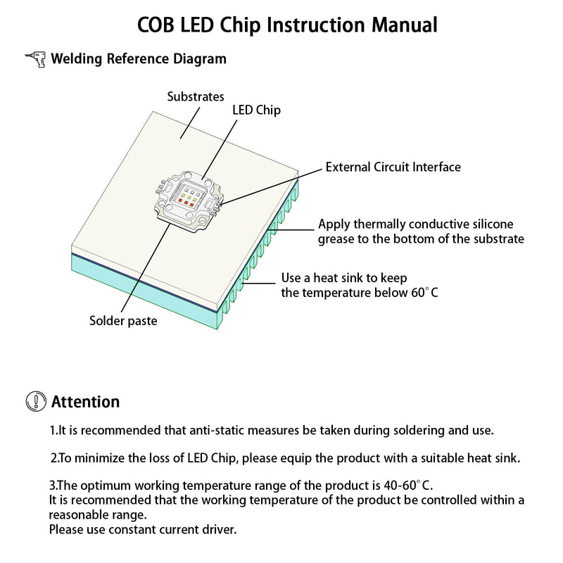 5W IR LED Chip,850nm Infrared COB Module Light Emitter Diode Component for CCTV,Night Vision,DIY Lighting (1050mA,4-5V,140deg,42mil chip,Square bracket) Ir 845-850nm&rhombic