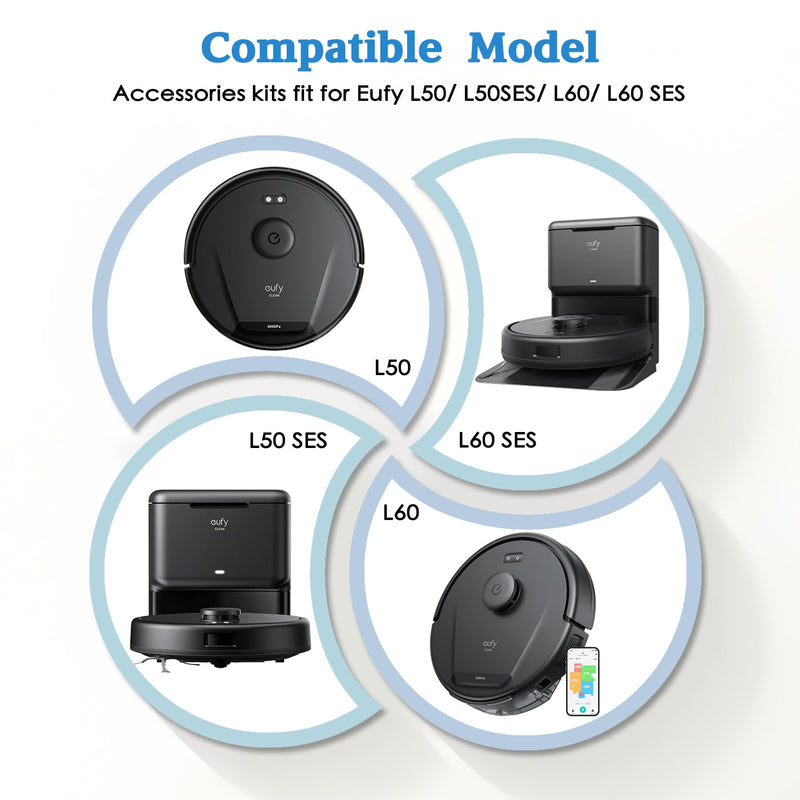 Replacement Parts for eufy L60 & L50 Series Robotic Vacuum Cleaner - Quality Accessories for Better Cleaning Performance