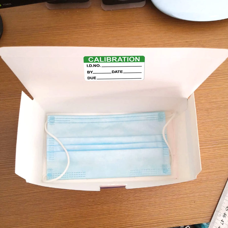Self Laminating Calibration Labels 1x2 Inch Write-on Calibration Stickers with Spiral Bound Cover for NIST Calibration ISO-900 Calibrate Equipment Inspection Safety Label Quality Control (1 x 2 Inch) 1 x 2 Inch
