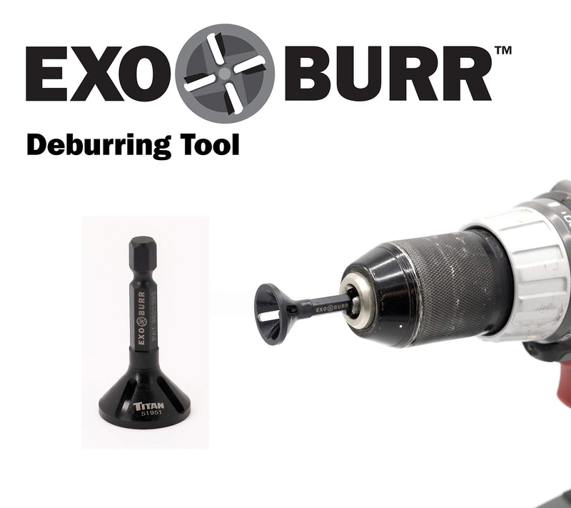 [Australia - AusPower] - Titan 51951 EXO Burr External Deburrer and Chamfering Tool for 7/64 to 7/16-Inch (4-12mm) Threads 