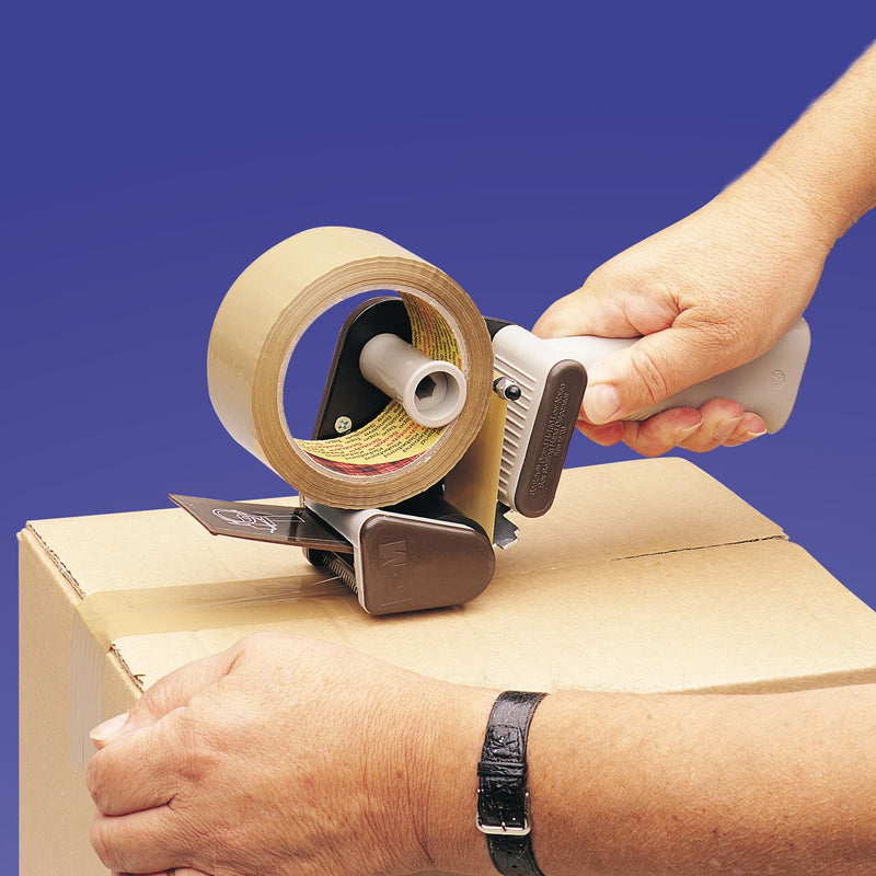 3M Scotch Low Noise Tape Dispenser H150 for Quiet or Recurrent Use, Pistol Grip Design, High-Impact Resistant, 2 in,Gray 2 inches