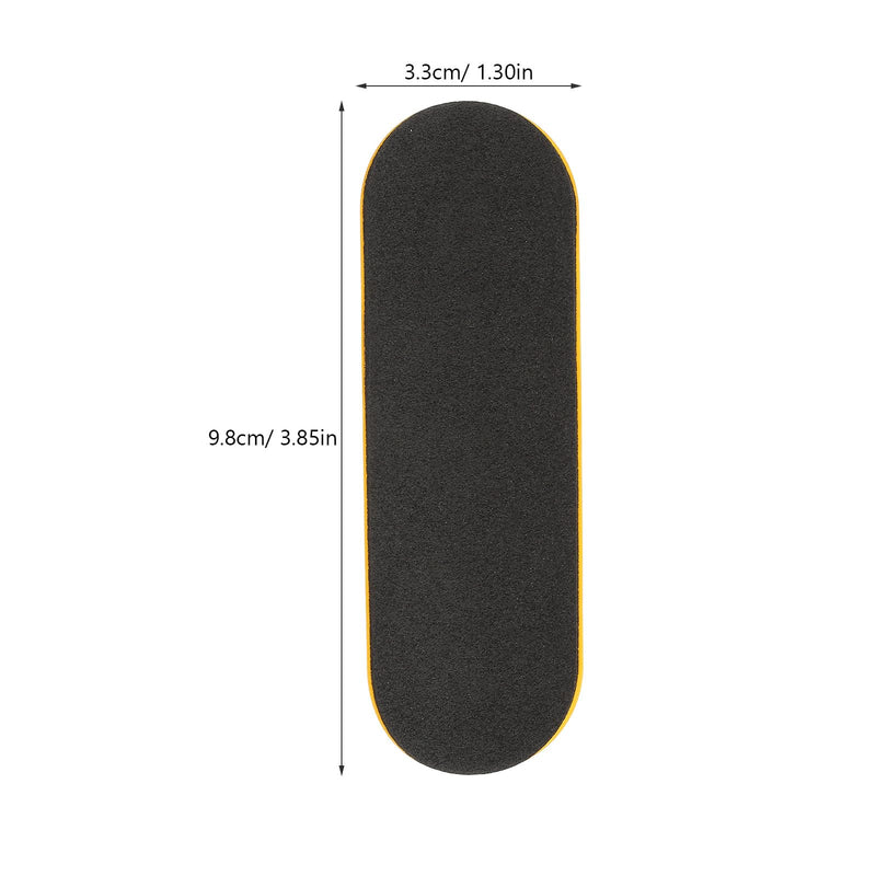 SUPVOX 10Pcs Fingerboard Grip Tape Foam Pads Adhesive Non Slip Finger Skateboard Tape for Mini Skateboard Tricks and Practice 3.85X1.29In