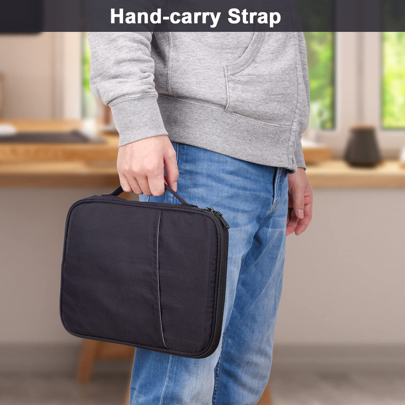 [Australia - AusPower] - 9-11 Inch iPad Carrying Case, Padded Protective Travel Tablet Sleeve Bag for iPad Pro 11, iPad 10.9 (10th Gen), iPad Air (5/4th Gen), Galaxy Tab S9/S8 (Black-11) Black11 9-11 