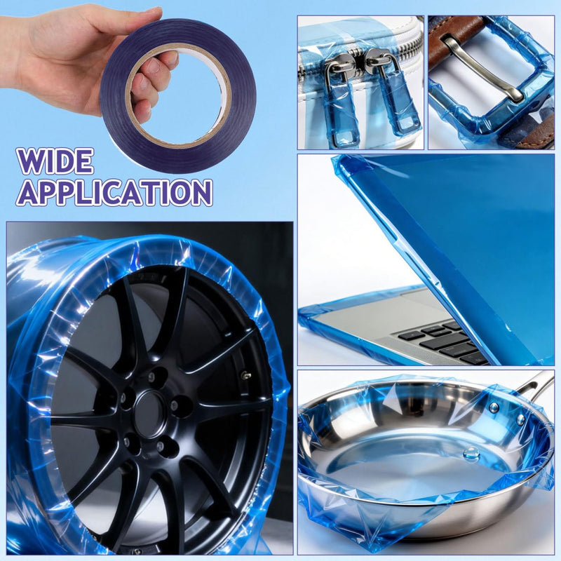 Cabilock 1 Roll Rim Protection Tape for Car Wheels Pe Rim Protector Film Easy Installation Hub Wheel Protection for Auto Accessories Strong Adhesive Maintains Original Shine