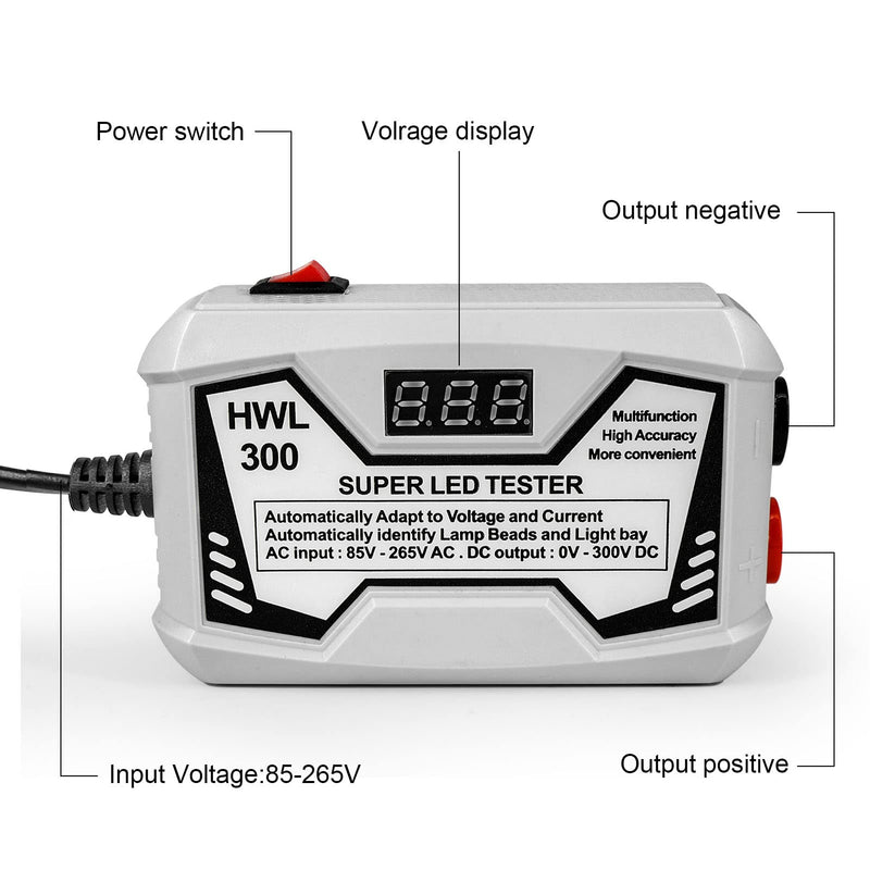 [Australia - AusPower] - 85‑265V Super LED Tester 0‑300V Adaptive Voltage Lamp Bead Strip TV Backlight Repair Inspection Testing (US Plug) US Plug 