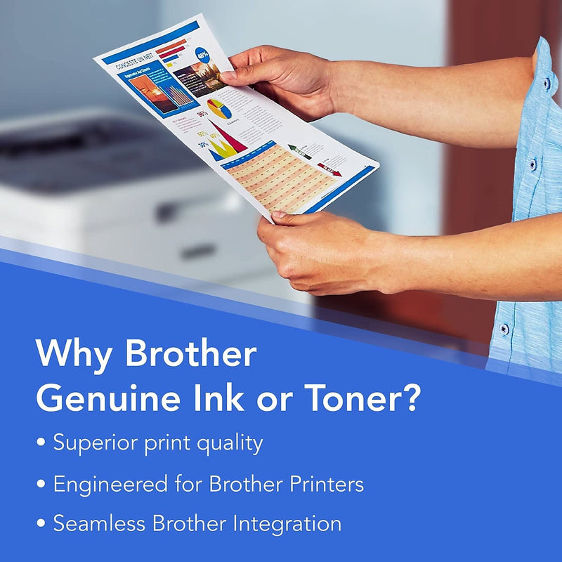 [Australia - AusPower] - Brother Genuine High Yield Black Ink Cartridge, LC103BK, Replacement Black Ink, Page Yield Up to 600 Pages, Amazon Dash Replenishment Cartridge, LC103, 1 OEM Cartridge 1 Count (Pack of 1) 