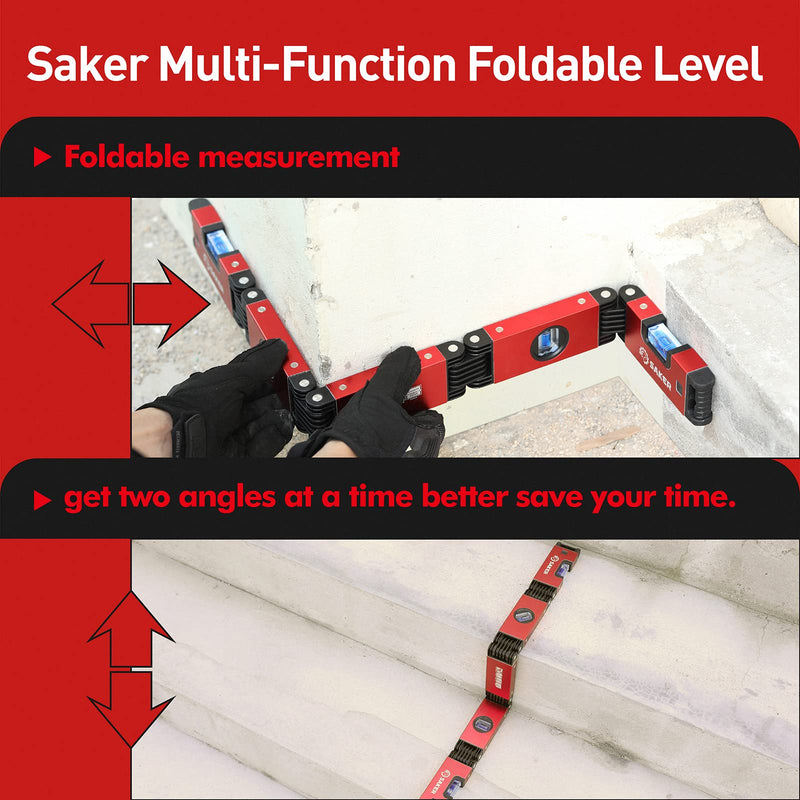 [Australia - AusPower] - Saker Multi-Function Foldable Level-Saker Contour Gauge (10 Inch Christmas Packaging) Profile Tool 