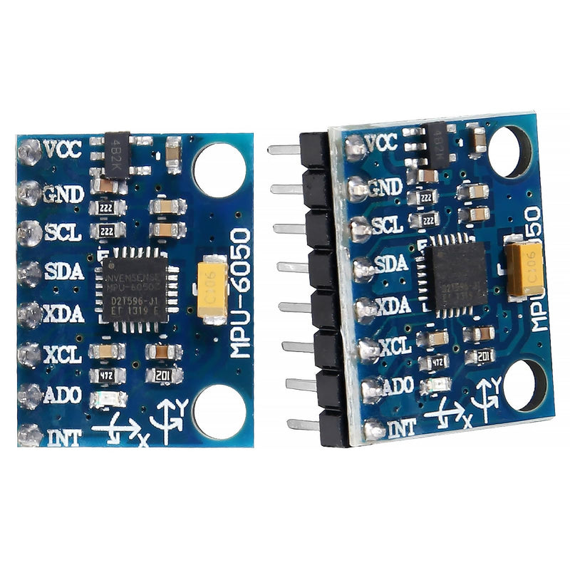 [Australia - AusPower] - 5pcs Pre-Soldered GY-521 MPU-6050 MPU6050 3 Axis Accelerometer Gyroscope Module 6 DOF 6-Axis Accelerometer Gyroscope Sensor Module 16 Bit AD Converter Data Output IIC I2C 