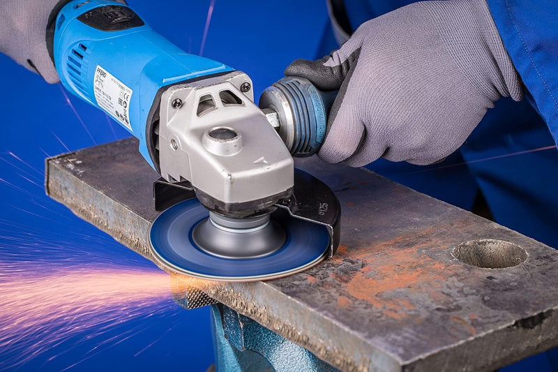 [Australia - AusPower] - PFERD Fibre Disc Set, 10 Pieces | Ceramic Grain Diameter 125 mm CO-COOL 36, 60, 80 with High Performance Support Plate | 64198002 - Premium // CO-COOL Körnung 36-80 