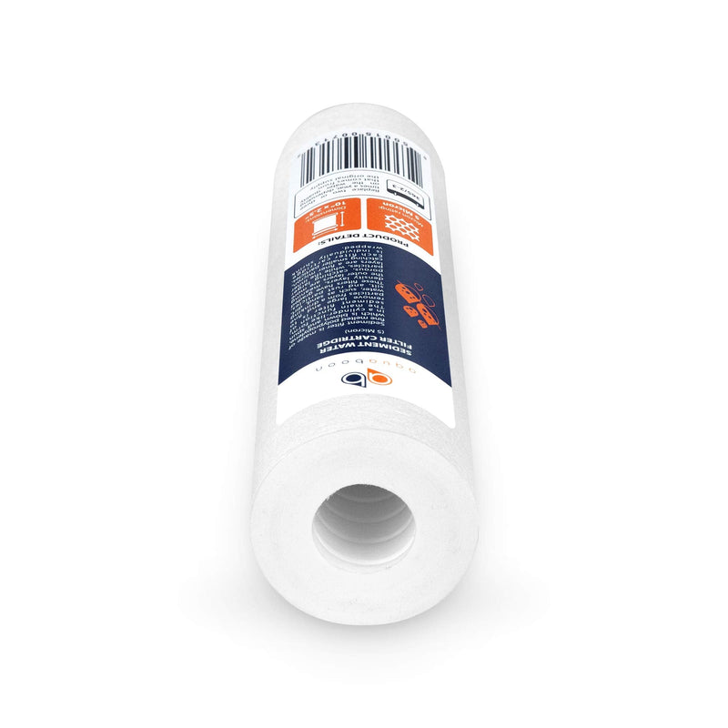 Aquaboon 5 Micron 10 x 2.5 House Water Filters Cartridges Set of 3 | Sediment & Carbon Filter Replacements Compatible with WHKF-WHWC, P5, WHKF-GD05 3 Count (Pack of 1)