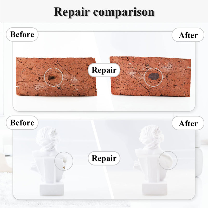 [Australia - AusPower] - Epoxy Putty, 120g Quick Leak Repair Epoxy Putty Plastic, Ceramic, Acrylic, Metal, Stone, Wood, Glass Bonding and Repair Putty Stick (White) 