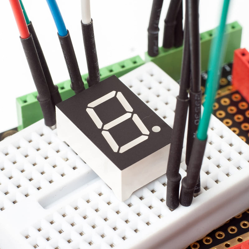 [Australia - AusPower] - PATIKIL LED Display Digital Tube, Common Cathode 7 Segment 10 Pin 1 Bit 7.2V 4" Digit Height LED Display Module for Electronic Driver Board, Red 