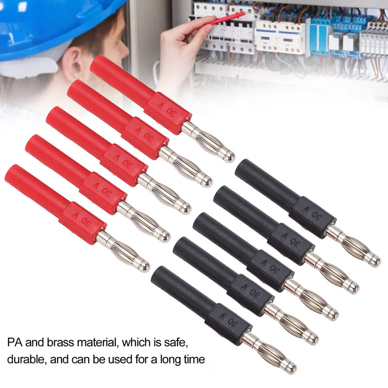 [Australia - AusPower] - 5Set J.20012 Banana Plug Connector 4mm Male to 2mm Female Multimeter Banana Plug Connector Adapter for Multimeter Test Leads Probes 