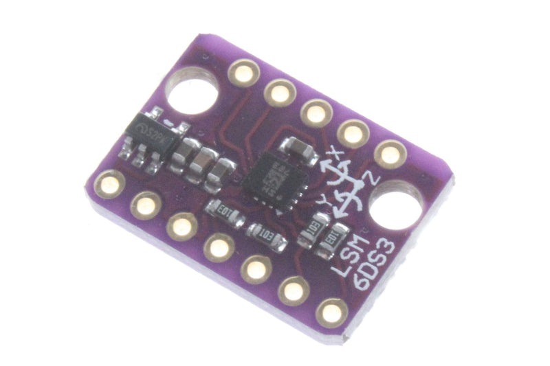[Australia - AusPower] - NOYITO LSM6DS3 3 Accelerometer 3 Gyroscope Sensor 6 Degrees of Freedom Breakout Board Tilt Angle Module 1.71 to 5V Embedded Temperature Sensor SPI IIC Serial Interface 