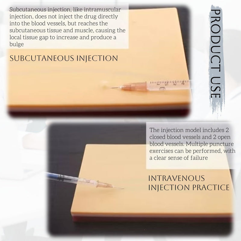 [Australia - AusPower] - IV Insertion Practice Kit for Nursing Students,Injection Practice kit,Blood Draw Practices KIT for Doctor and Nurse（4 Tube） 4 Tube 