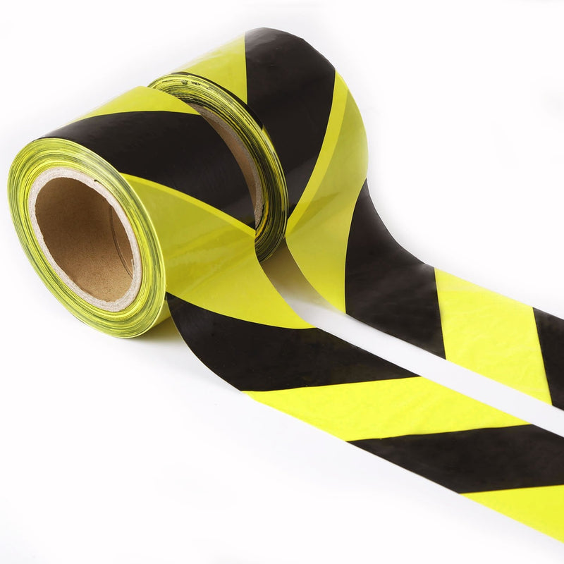 [Australia - AusPower] - Caution Tape Yellow and Black Striped Barricade Tape 2.8-Inch by 660-Feet Non-Adhesive Barrier Tape Caution Ribbon Construction Caution Tape Yellow/Black 