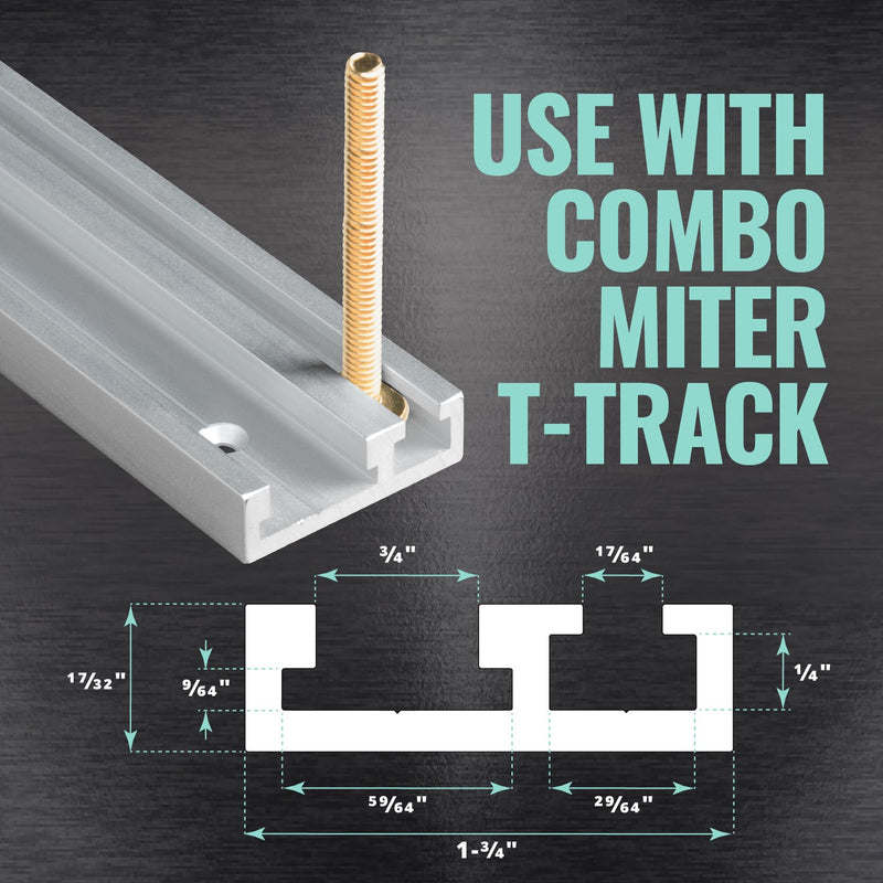[Australia - AusPower] - DuBois 1/4"-20 T Track Bolts 20 Pack for T Track, 2-1/2 Inch T Slot Bolts for Kreg Track, Miter T Track and 1/4" T Track, T Track Accessories for Woodworking Jigs and Fixtures (51056) 2-1/2" 
