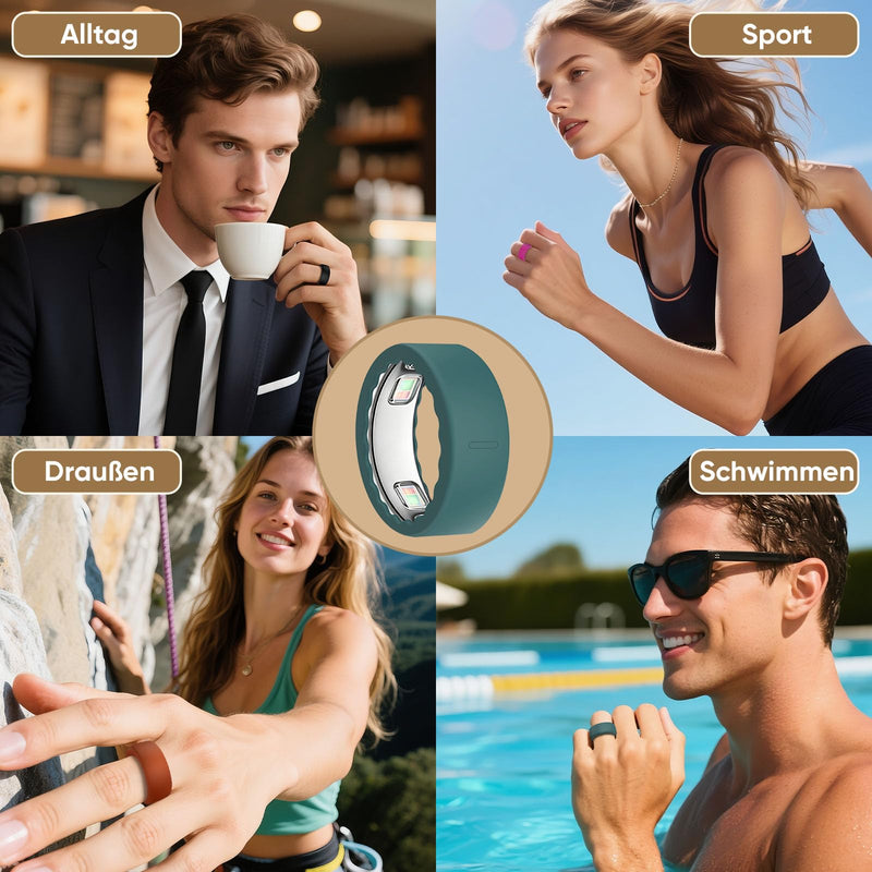 BO&DQQ 15er Pack Smart Ring Silikon-Schutzhülle Kompatibel mit Oura Ring Gen 5 - Anti-Kratzschutz, elastische Hülle für Männer & Frauen Accessoires 15 Pack Gen 5 (Size 10/11/12/13/14/15)