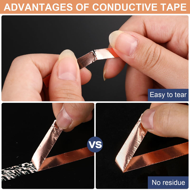 [Australia - AusPower] - LOVIMAG Copper Tape (1/4inchX82.5FT), Copper Foil Tape for Stained Glass, Copper Tape Conductive Adhesive for Guitar and EMI Shielding, Soldering, Crafts, Electrical Repairs, Grounding, DIY(1Rolls) 6.35mmx25m-1p 