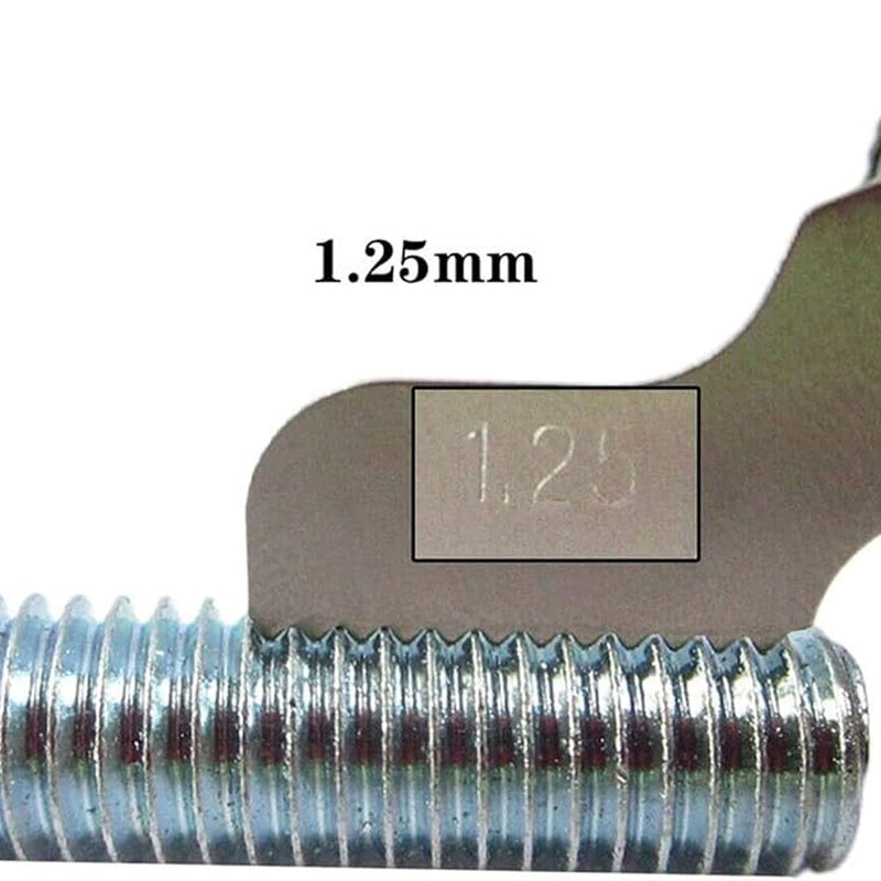 [Australia - AusPower] - 52 Sheets Thread Gauge, Metric Inch, Thread Template, Fine Thread Measuring Tool, Stainless Steel Thread Gauge, Metric 60 Degrees, Radius Gauge, Radi Gauge, Feeler Gauge for Precision Measurements 