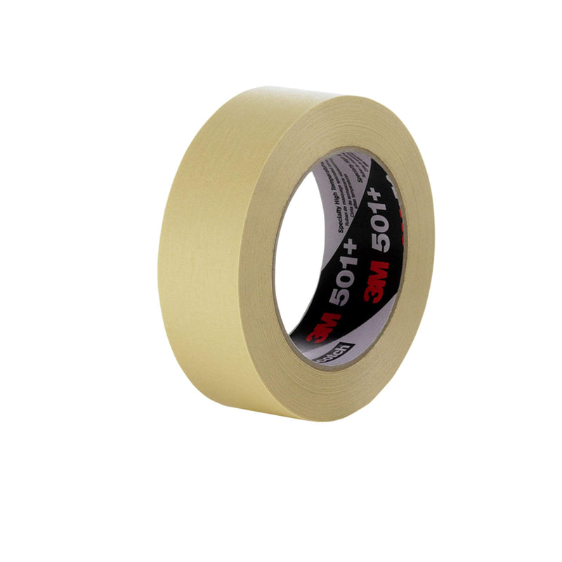3M 501+ 4" x 60 Yard High Temperature Masking Tape 4" x 60 Yard Roll, Crepe Paper, Tan 60.0 Yards 4.0 Inches 1