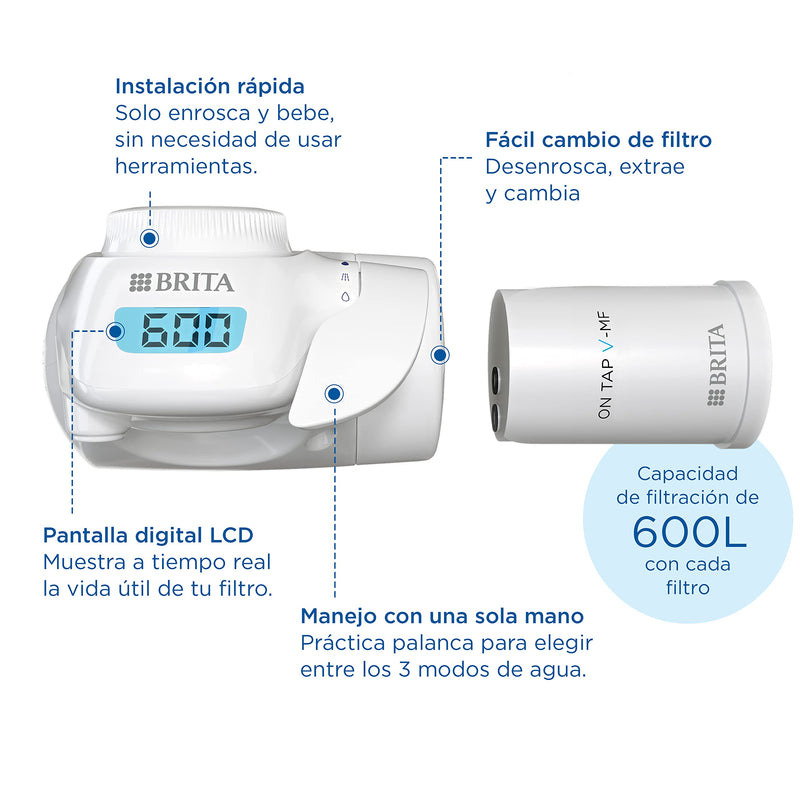 [Australia - AusPower] - BRITA On Tap 600 Litres Water Filter, White 