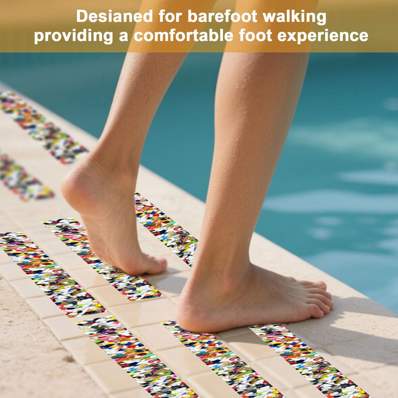 Anti Slip Stair Treads Outdoor Tape, 4" x15FT Heavy Duty Non-Slip Rubber Grip Tape Shower Strips Resistant Tape Underwater Waterproof Grip Traction Tape for Pools Stairs Showers Bathroom 4 IN Yellow & Black