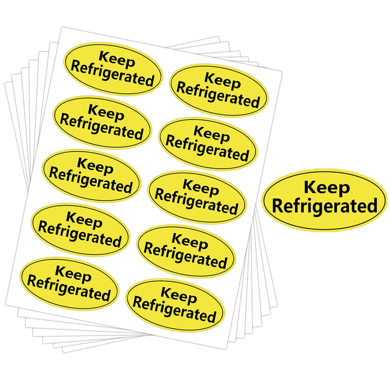Keep Refrigerated Stickers,1x2 inch Waterproof Keep Cold Food Packaging Warning Labels for Pharmacy, Drug Stores, Warning Labels, and Health clinics （500 Pcs）
