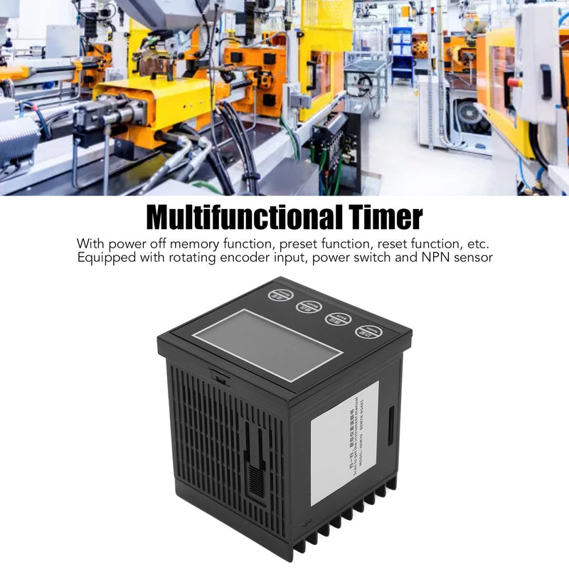 [Australia - AusPower] - Auto Digital Counter with 6 Digit LCD Display, Digital Electrical Counter Totalizer, Timer 0.00001‑999999 Meter 100‑240V AC for Industrial Use 