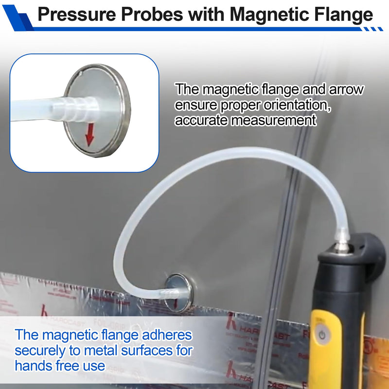 [Australia - AusPower] - Static Pressure Probes for Fieldpiece Manometers, HVAC Manometer Static Pressure Probes wtih Probes Tube Compatible with Many Dual Port Manometer - HVAC Pitot Tube 4/25 ID 40.55 Inch Long 