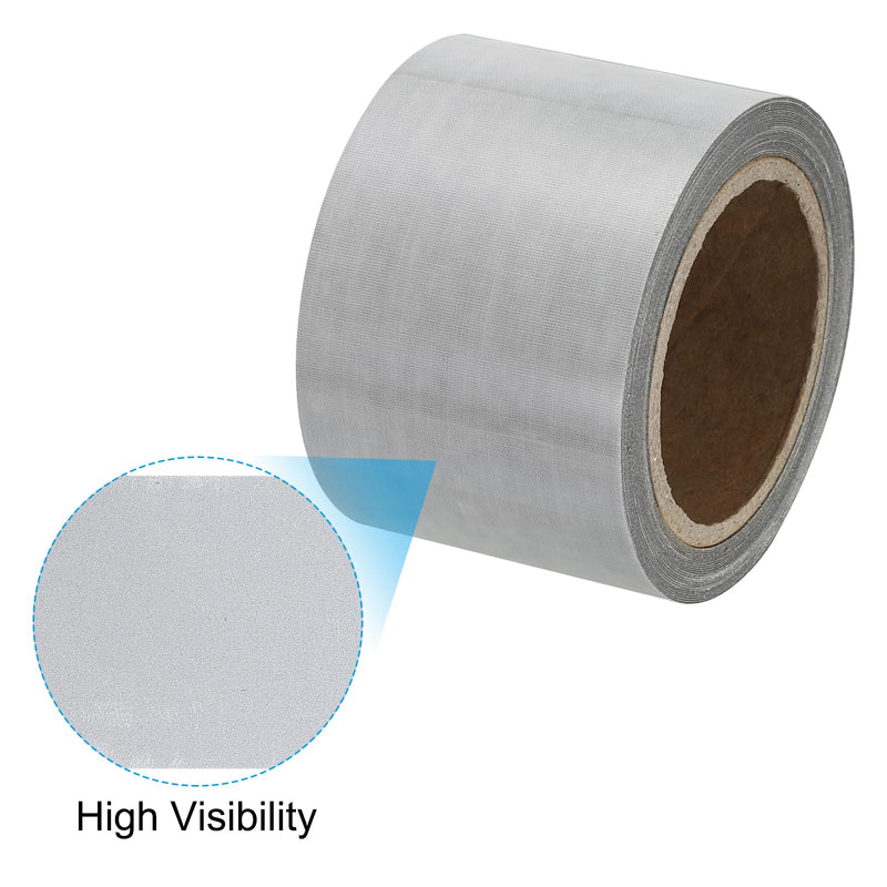 PATIKIL Reflective Tape, 2" x 10Ft Self Adhesive Stick on High Visibility Reflective Tape for Helmets, Sport Protections, Backpack, Gray 2 Inch x 10 Feet
