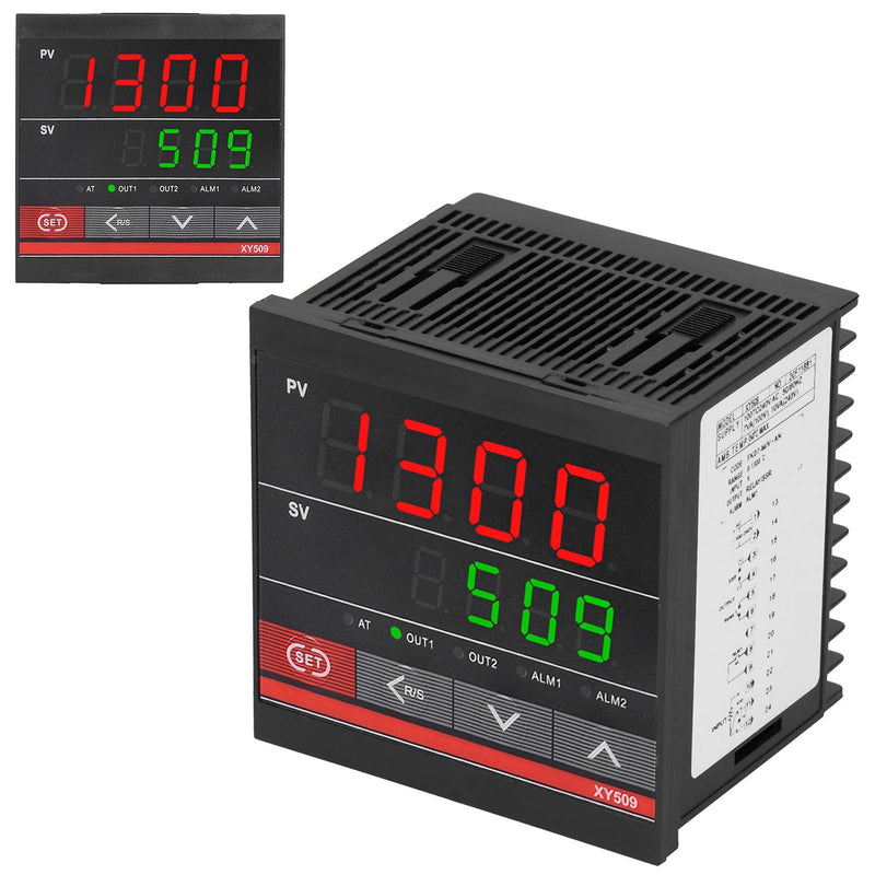 [Australia - AusPower] - 100‑240VAC Temperature Controller PID Heating and Cooling Relay Universal Equipment XY509 for Temperature Control of Kiln Furnace 96 x 96 x 78mm 