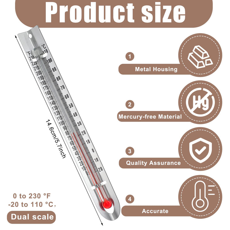 [Australia - AusPower] - 24 Pcs V Shaped, Dual Scale Science Thermometers, Mercury Free Lab Thermometer for Student School Supplies, Classroom Teaching Tools for Kids, Adults 24 