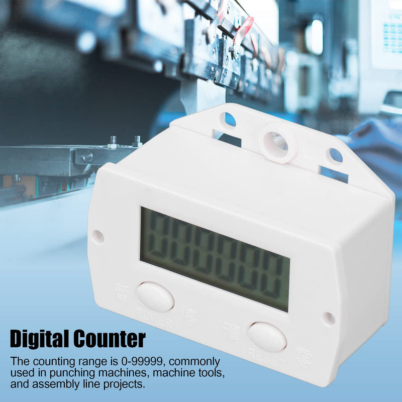 [Australia - AusPower] - Digital Counter Mini 6 Digit Electronic Component Other Sensors Electronic Counter with Magnetic Induction Counter Switch for Punching Machines Machine Tools 