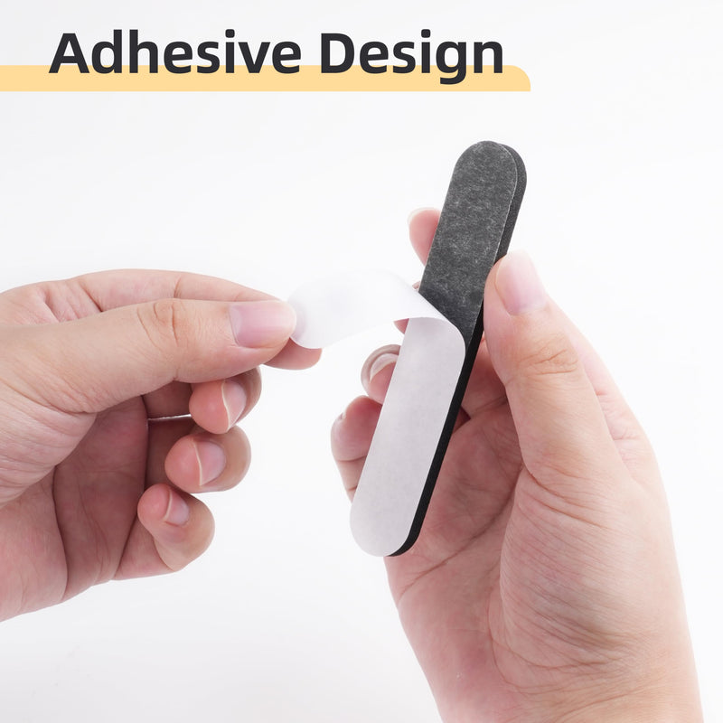 [Australia - AusPower] - 48 Pcs Hat Size Reducer Insert and 2 Rolls Hat Sizing Tape, Hat Inserts to Make Fit Smaller for Cowboy, Fedora, Baseball Caps, Pana, Straw (Black & White) 