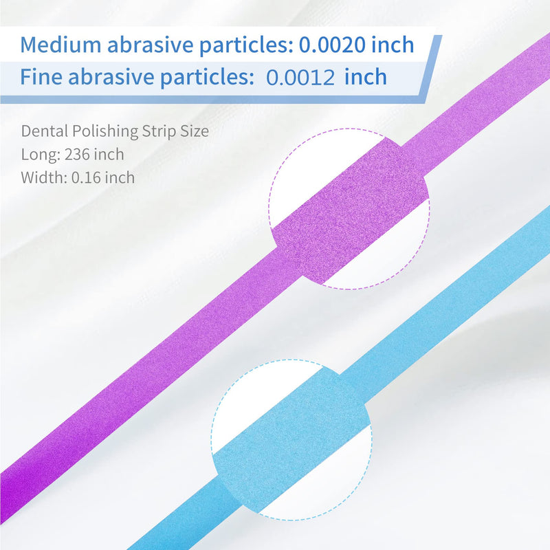 [Australia - AusPower] - Dental Polishing Strips, Teeth Abrasive & Finishing Strips 4mm x 6M, Inter-dental Oral Care Cleaning Tool - Sanding Grinding Whitening Teeth (Blue) - 12 Months Warranty Blue 