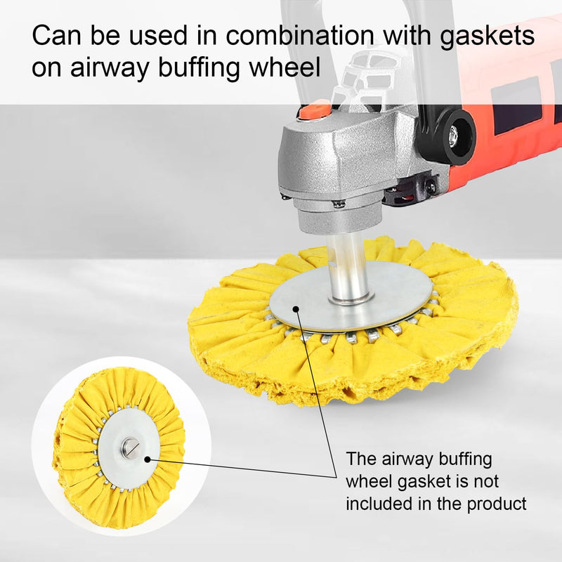 [Australia - AusPower] - SCOTTCHEN Airway Buffing Wheel Extension Shaft 2-1/4" L Angle Grinder Buff Extender Kit 5/8"-11 Threads Arbor Extended Adapter Steel+Stainess Steel+Aluminum - 2sets 2 pack 