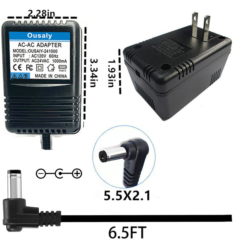 [Australia - AusPower] - 24VAC ac/ac Power Adapter Transformer for Sprinkler System Power Supply for Indoor Irrigation Timers Compatible with Rachio Smart Sprinkler Controller MKA-482401000 ILA48-241000 HL-EI480800 JT-917 