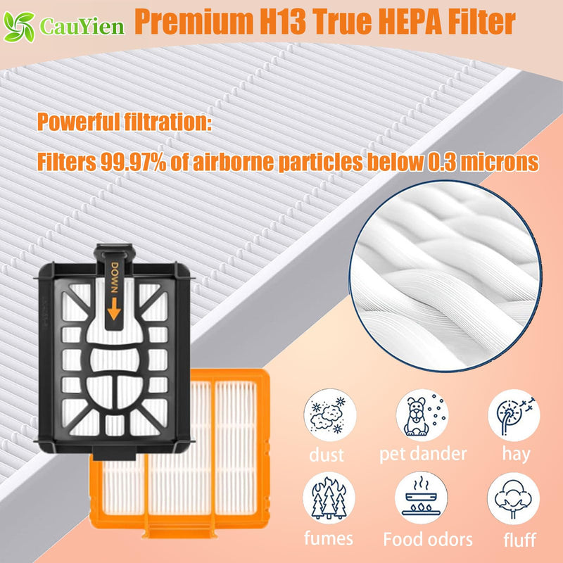 [Australia - AusPower] - Replacement Parts for Shark AI AV2511AE AV2501S AV2610WA AV2501AE RV2502AE RV2610WA AV2510AOUS AV2510SOUS RV2610WD 2-In-1 AI Ultra Robot Vacuum Cleaner,Main Brush, HEPA Filter, Foam Filter,Side Brush AI KIT(1+5+5+4) 