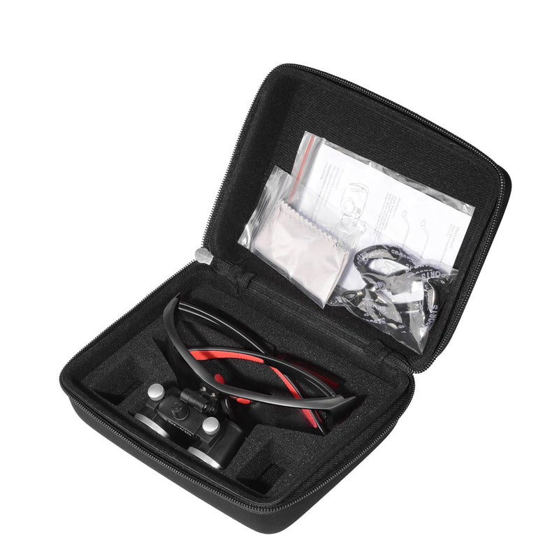 [Australia - AusPower] - Loupes 2.5X 3.5X Magnification Binocular Magnifier Optical Glass Lens (3.5X, Black) 