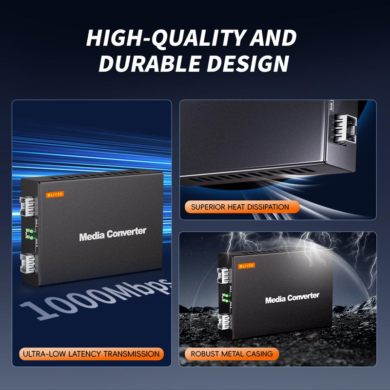 [Australia - AusPower] - 10Gbps 2 Ports SFP OEO Mode Media Converter, Optical-Electrical Fiber Count Converter, SFP Repeater for SFP+ SR Module and 10GBase-T Module, Fiber to Ethernet Transmission up to 100KM 10Gb 2 Ports SFP OEO Mode Media Converter 