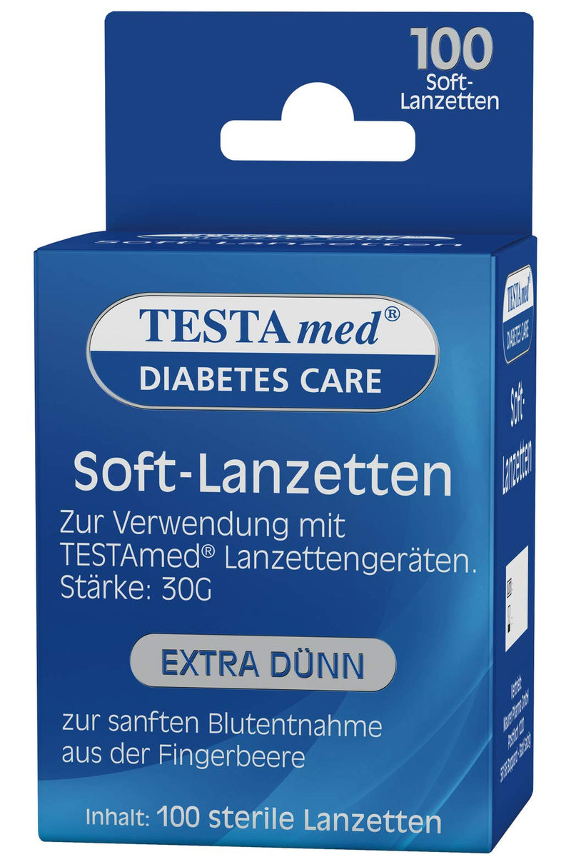 TESTAmed GlucoCheck Advance Soft Lancets (Pack of 100) 100 pieces (Pack of 1)