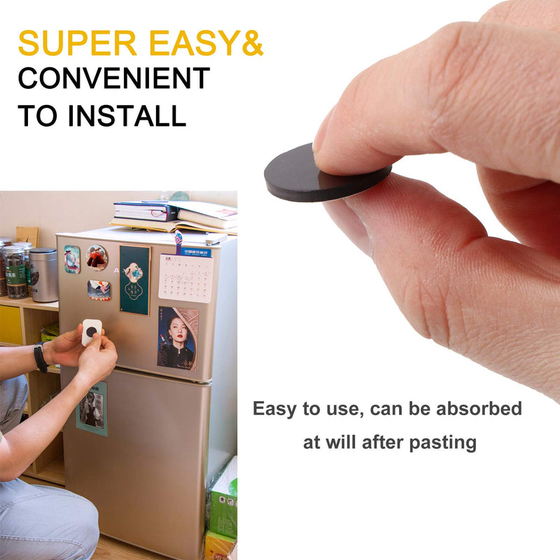 [Australia - AusPower] - Flexible Magnetic Dot with Self Adhesive, 120 PCS Round Small Magnetic Stickers with Adhesive Backing Peel & Stick Magnets Stickers for Crafts, Office, DIY Projects, 120 Pack 20x2mm 