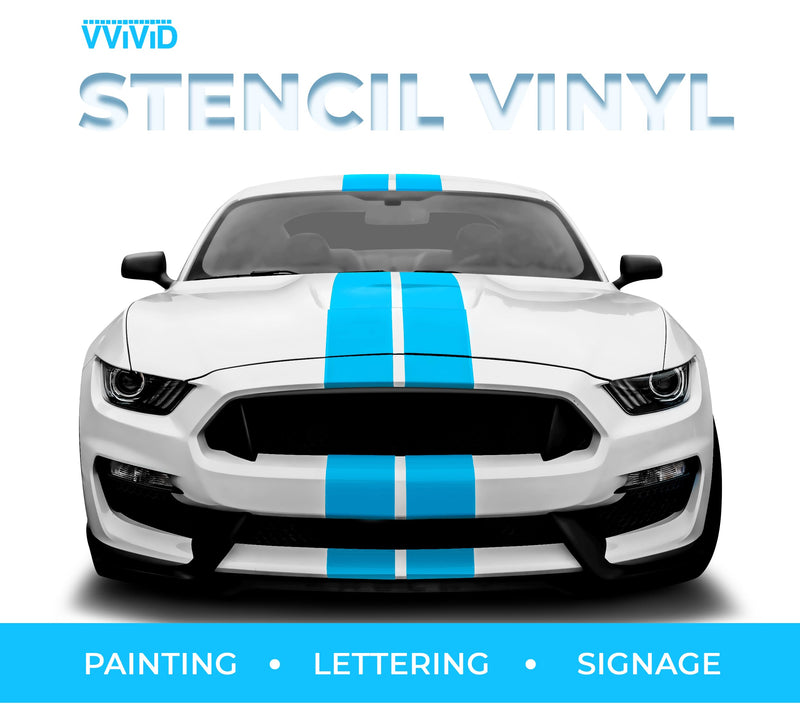 VViViD Blue Stencil Vinyl Masking Tape Roll Film with Anti-Bleed Technology (0.25" x 150ft) 0.25" x 150ft