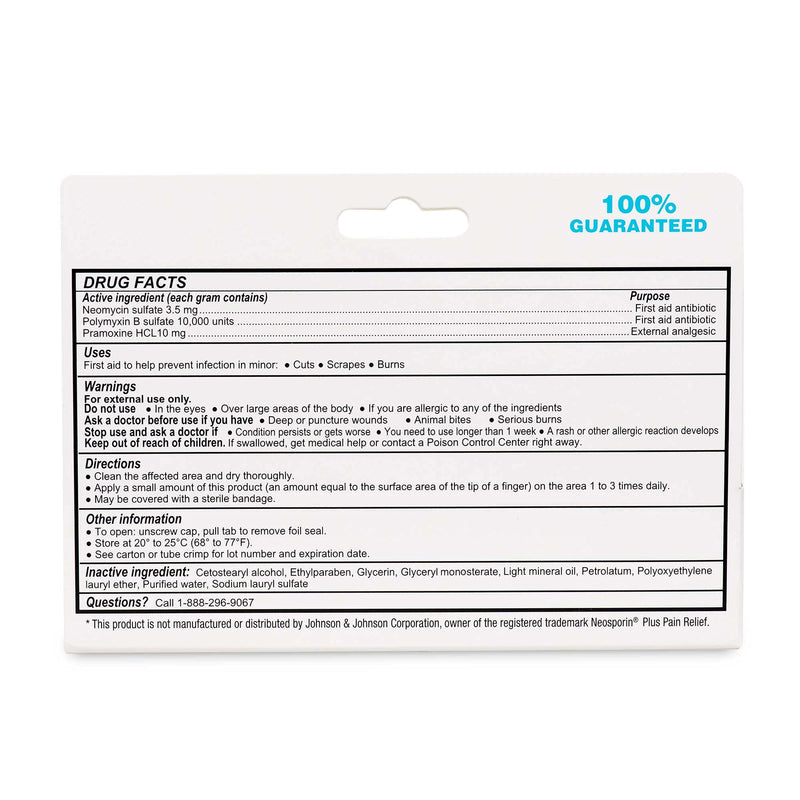 [Australia - AusPower] - (4 Pack) Globe Triple Antibiotic Cream + Pain Relief, Neomycin, Polymyxin B, Pramoxine HCl, Soothes Painful Cuts, Burns and Scrapes, 24 Hour Infection Protection 
