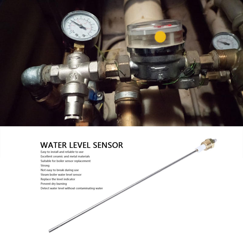 [Australia - AusPower] - Boiler Water Level Probe Sensor Gauge Electrode Rod, 1 Pin Brass Electrode, PTFE Stainless Steel, Accurate Level Detection for 