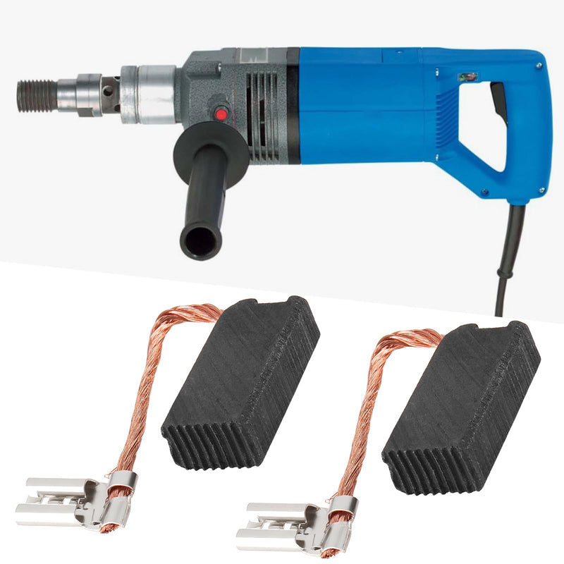 [Australia - AusPower] - Create idea 2 Pairs Carbon Brushes Compatible with Baier 45872 6.3 x 10 x 20 mm 