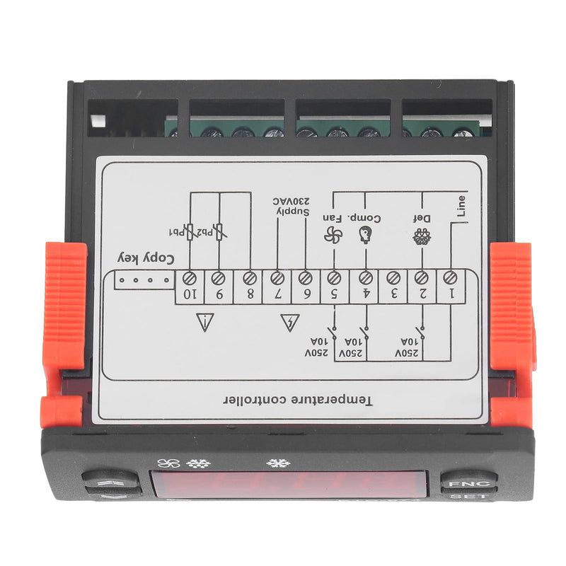 [Australia - AusPower] - Digital Temperature Controller, Microcomputer Temperature Controller, Fahrenheit Celsius, Switchable Cooling Controller for Refrigerator, 230VAC 
